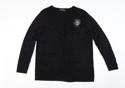 Joella Di Marco  Womens Black   Cardigan Jumper Size XL