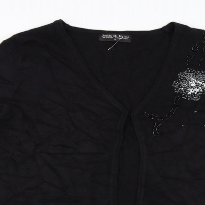 Joella Di Marco  Womens Black   Cardigan Jumper Size XL