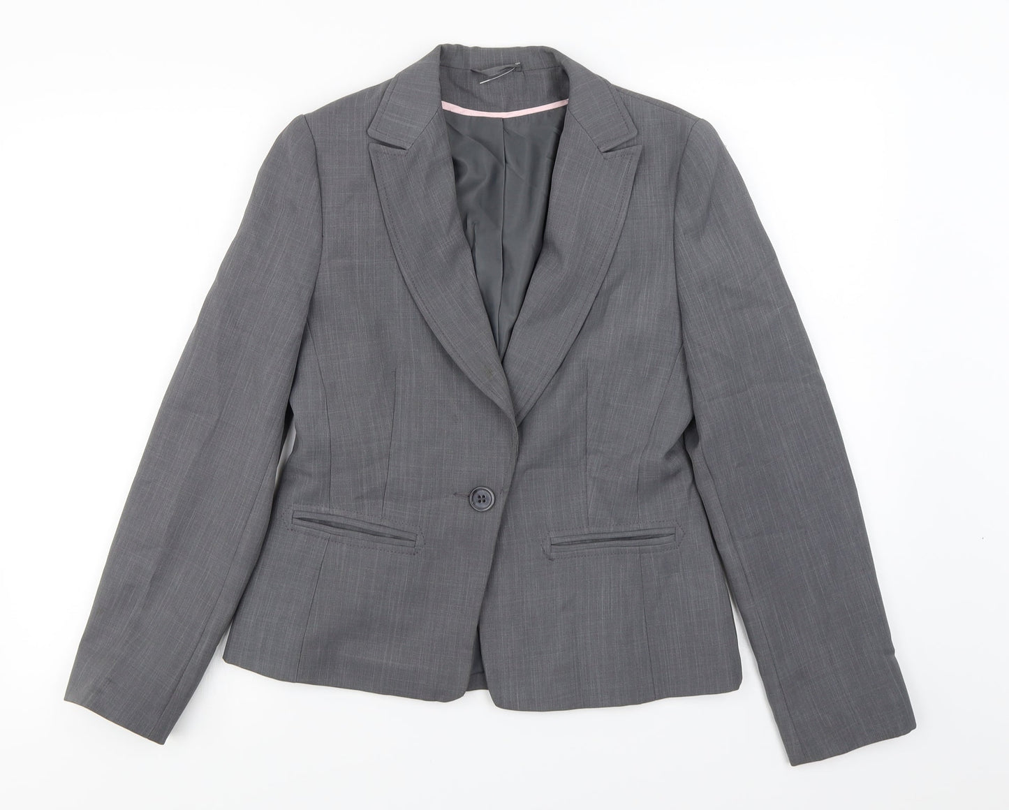 Dorothy Perkins Womens Grey   Jacket Blazer Size 10