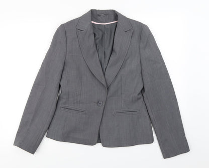 Dorothy Perkins Womens Grey   Jacket Blazer Size 10