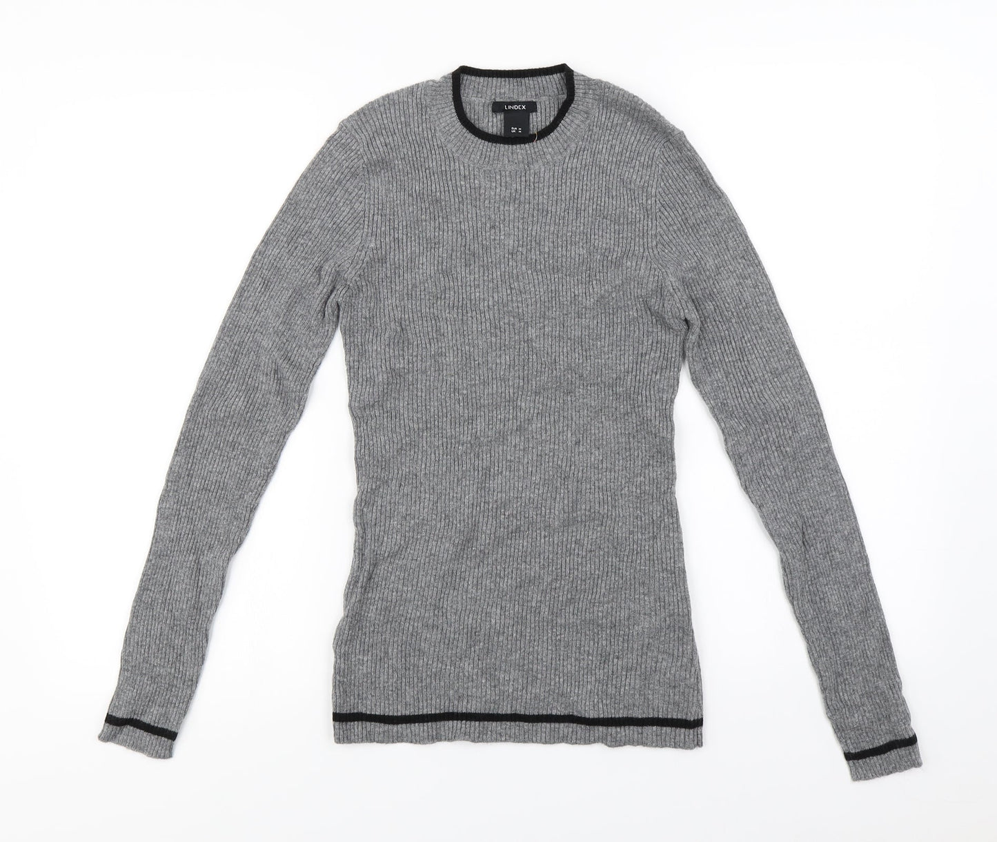 Lindex Womens Grey   Pullover Jumper Size M