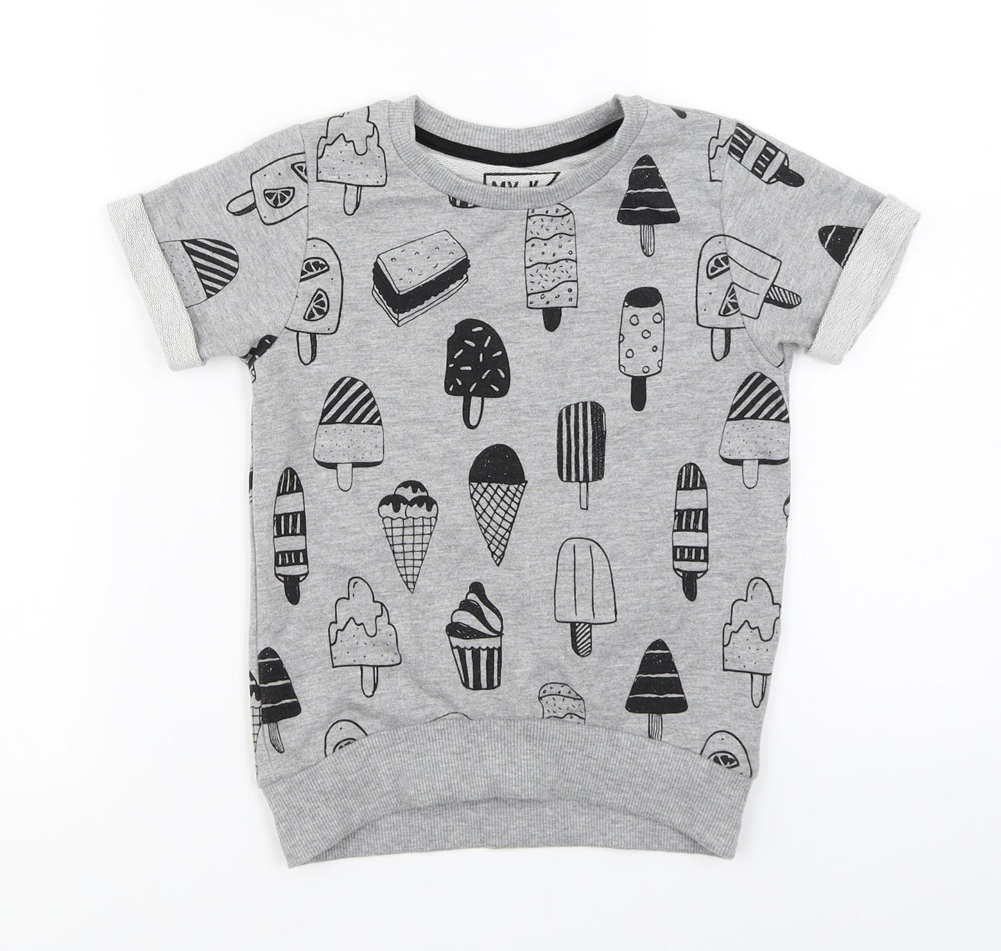 MY K  Girls Grey   Pullover Jumper Size 6-7 Years