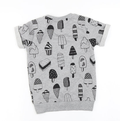 MY K  Girls Grey   Pullover Jumper Size 6-7 Years