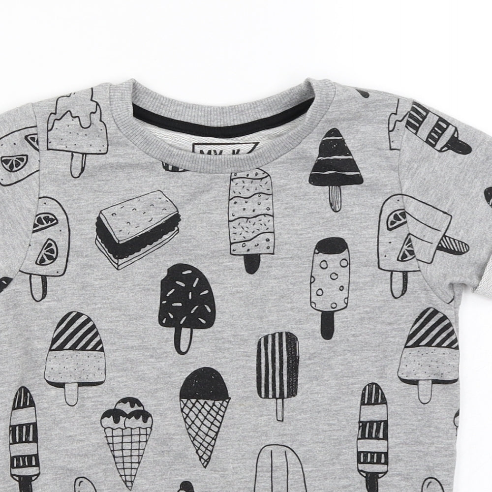 MY K  Girls Grey   Pullover Jumper Size 6-7 Years