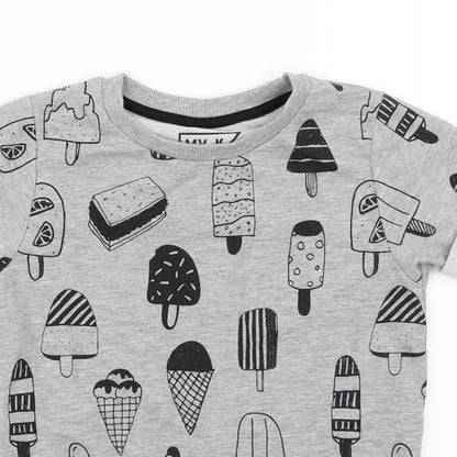 MY K  Girls Grey   Pullover Jumper Size 6-7 Years