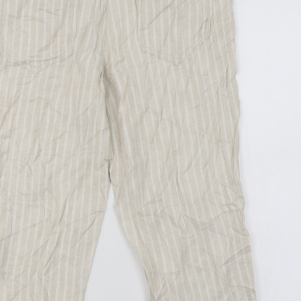 Womens UK Size 12 Marks and Spencer Regular Fit  Ivory Trousers