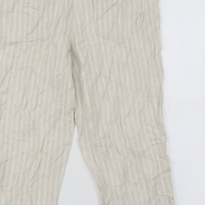 Womens UK Size 12 Marks and Spencer Regular Fit  Ivory Trousers