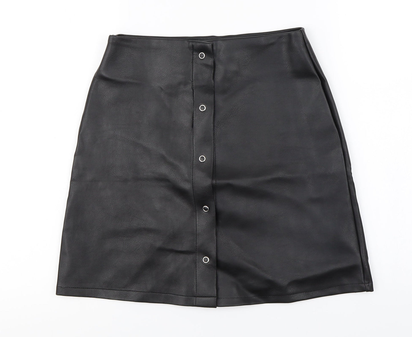 PRETTYLITTLETHING Womens Black   A-Line Skirt Size 6