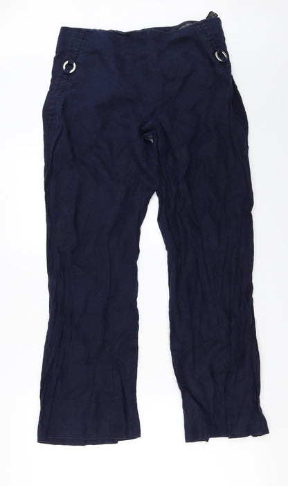 Marks and Spencer Womens Blue   Trousers  Size 12 L27 in