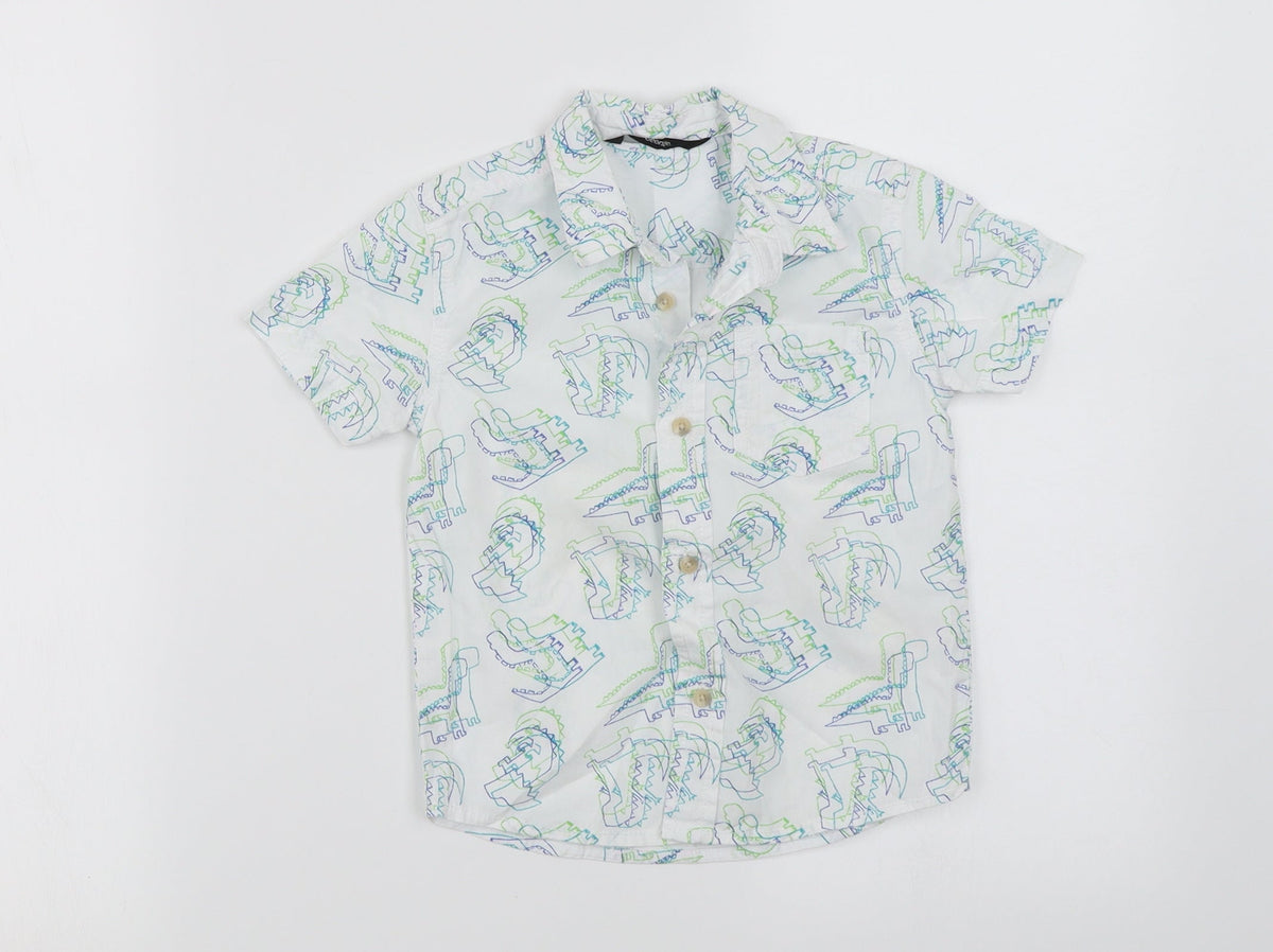 George Boys White   Basic Button-Up Size 2-3 Years