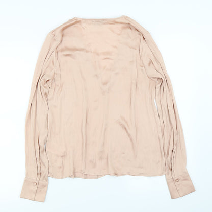 Womens UK Size 8 H&M Pink Basic Blouse