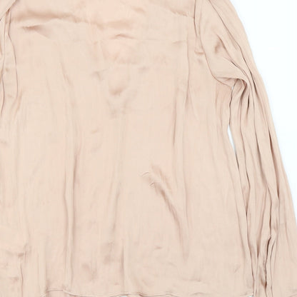 Womens UK Size 8 H&M Pink Basic Blouse