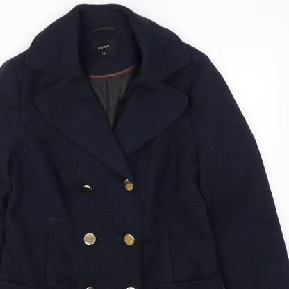 Papaya Womens Blue   Pea Coat Coat Size 10