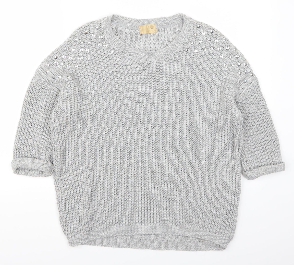 Lou Lou Womens Grey   Pullover Jumper Size M