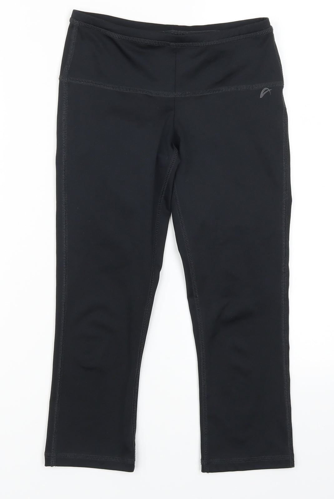 F&F Womens Black   Cropped Leggings Size 6 L19 in