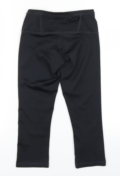 F&F Womens Black   Cropped Leggings Size 6 L19 in