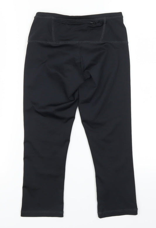 F&F Womens Black   Cropped Leggings Size 6 L19 in