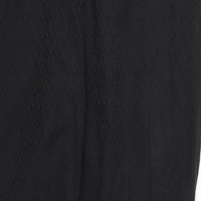 Womens UK Size 16 Oasis Regular Fit  Black Trousers