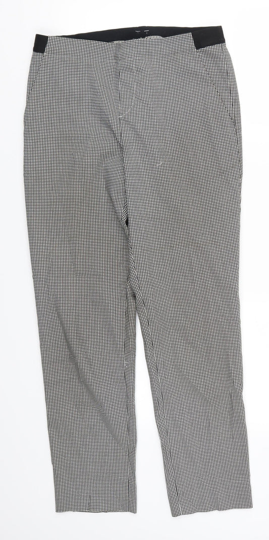 Womens UK Size 26 Uniqlo Regular Fit  Grey Trousers