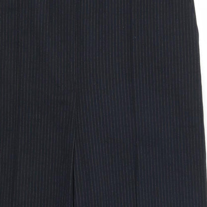 New Look Womens Blue Striped  Trousers  Size 12 L24 in