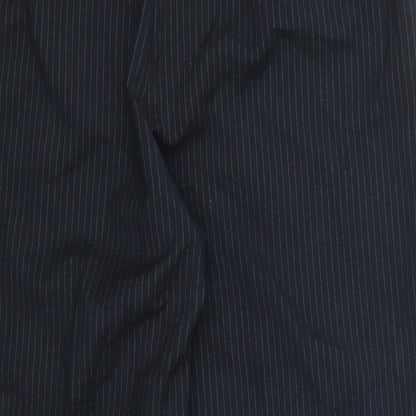 New Look Womens Blue Striped  Trousers  Size 12 L24 in