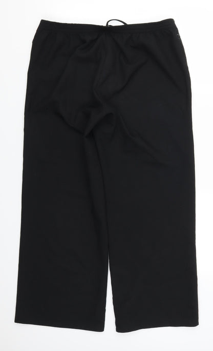 Evans Womens Black   Trousers  Size 14 L27 in