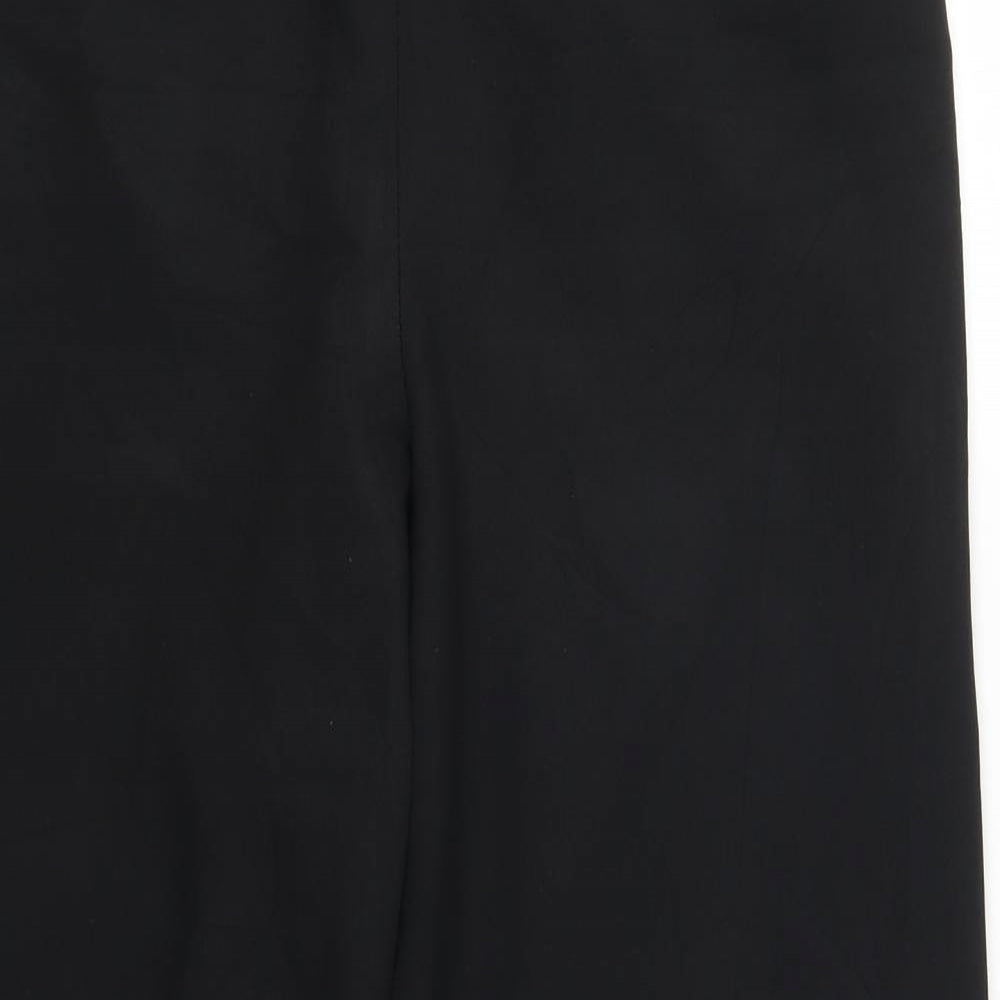 Evans Womens Black   Trousers  Size 14 L27 in
