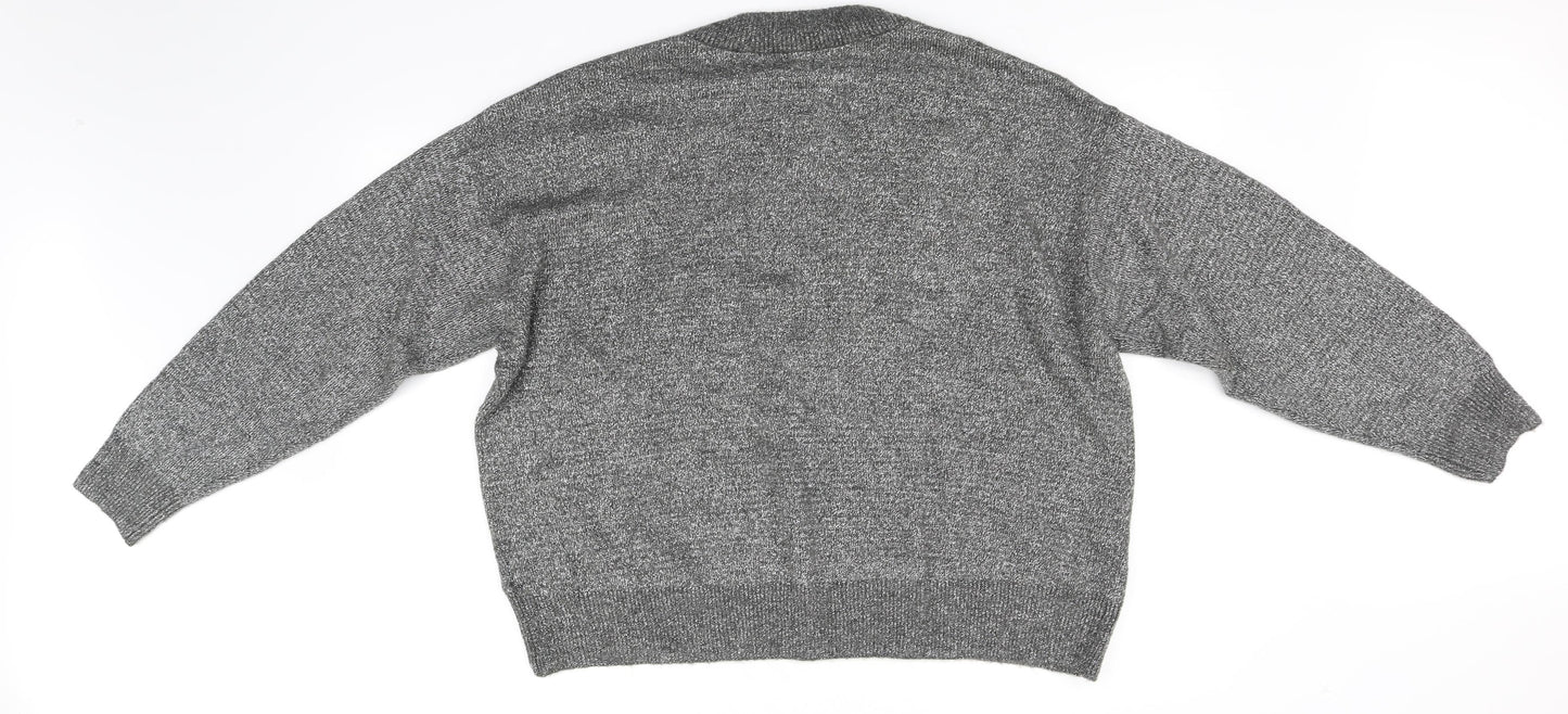 H&M Womens Grey   Pullover Jumper Size L