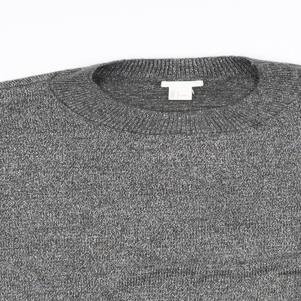 H&M Womens Grey   Pullover Jumper Size L