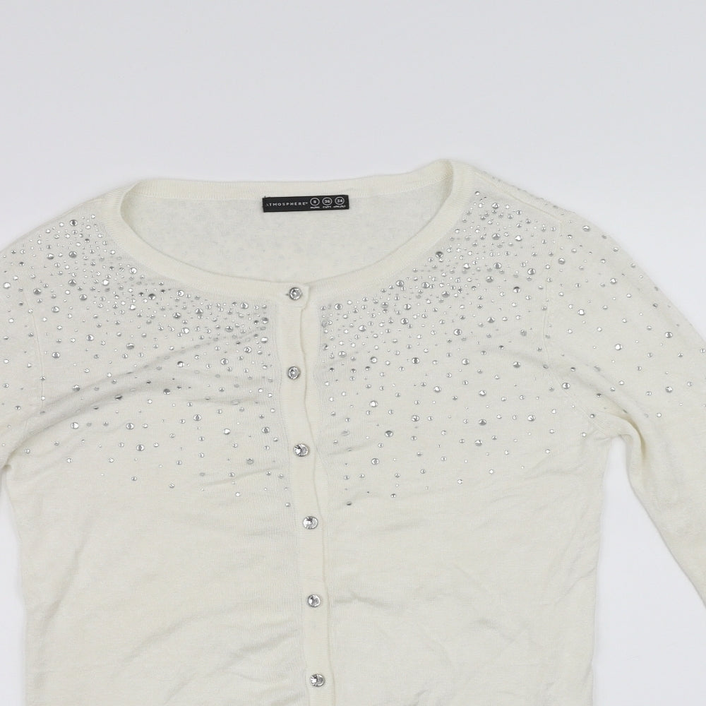 Atmosphere Womens Silver   Pullover Jumper Size 8