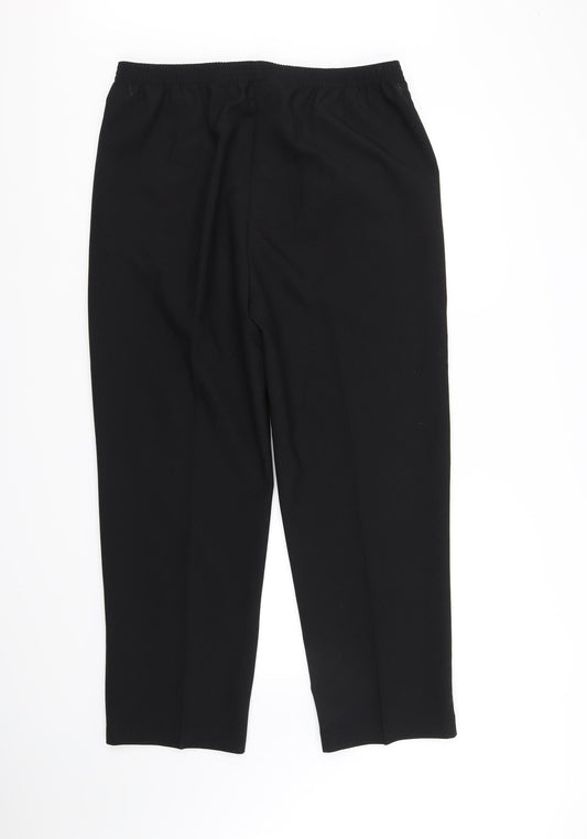 Womens UK Size 16 Sarah Hamilton Regular Fit  Black Trousers