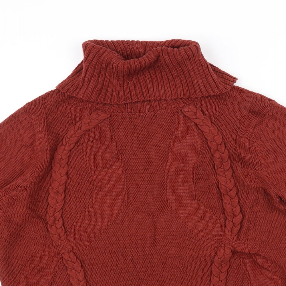 anna rose Womens Orange   Pullover Jumper Size M