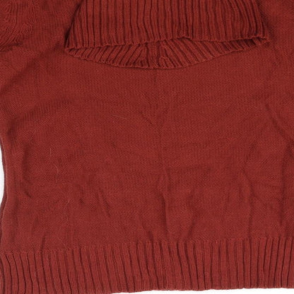 anna rose Womens Orange   Pullover Jumper Size M