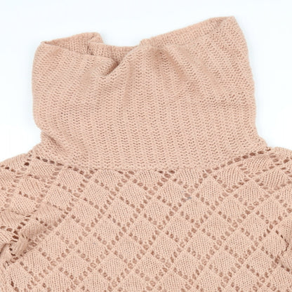 Brave Soul Womens Pink   Pullover Jumper Size M