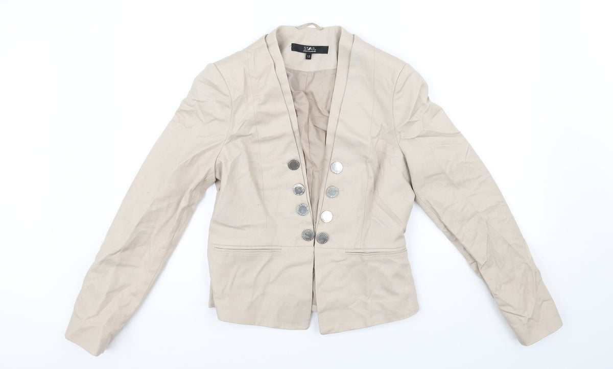 Julie mcdonald Womens Beige   Jacket  Size 12