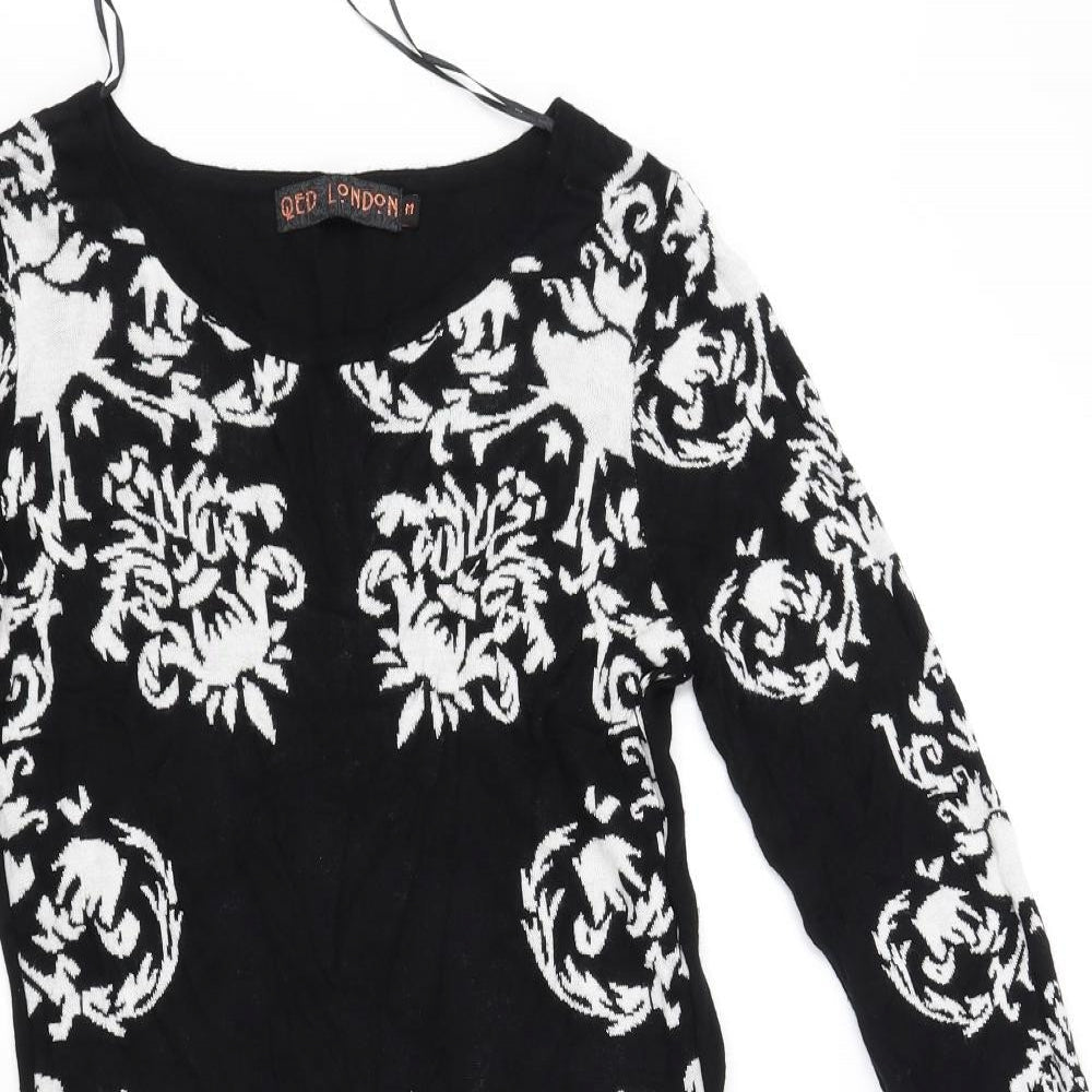 QED London Womens Black   Fit & Flare  Size M