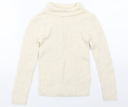 TU Girls Beige   Pullover T-Shirt Size 5-6 Years