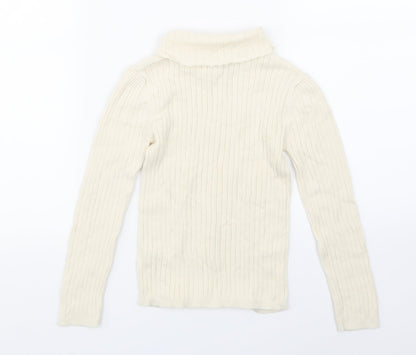 TU Girls Beige   Pullover T-Shirt Size 5-6 Years