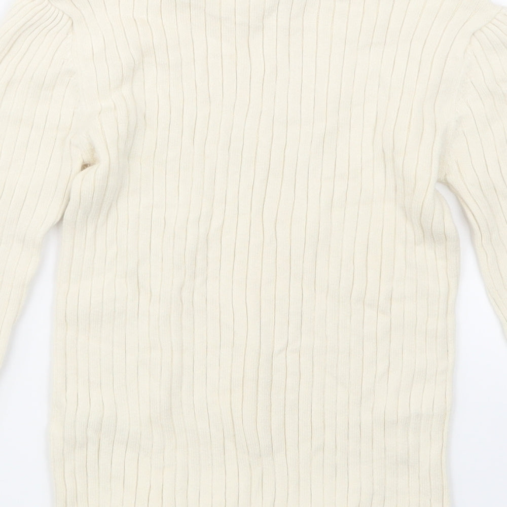 TU Girls Beige   Pullover T-Shirt Size 5-6 Years