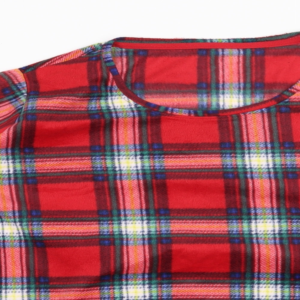 Marks and Spencer Womens Red Check  Top Pyjama Top Size 20