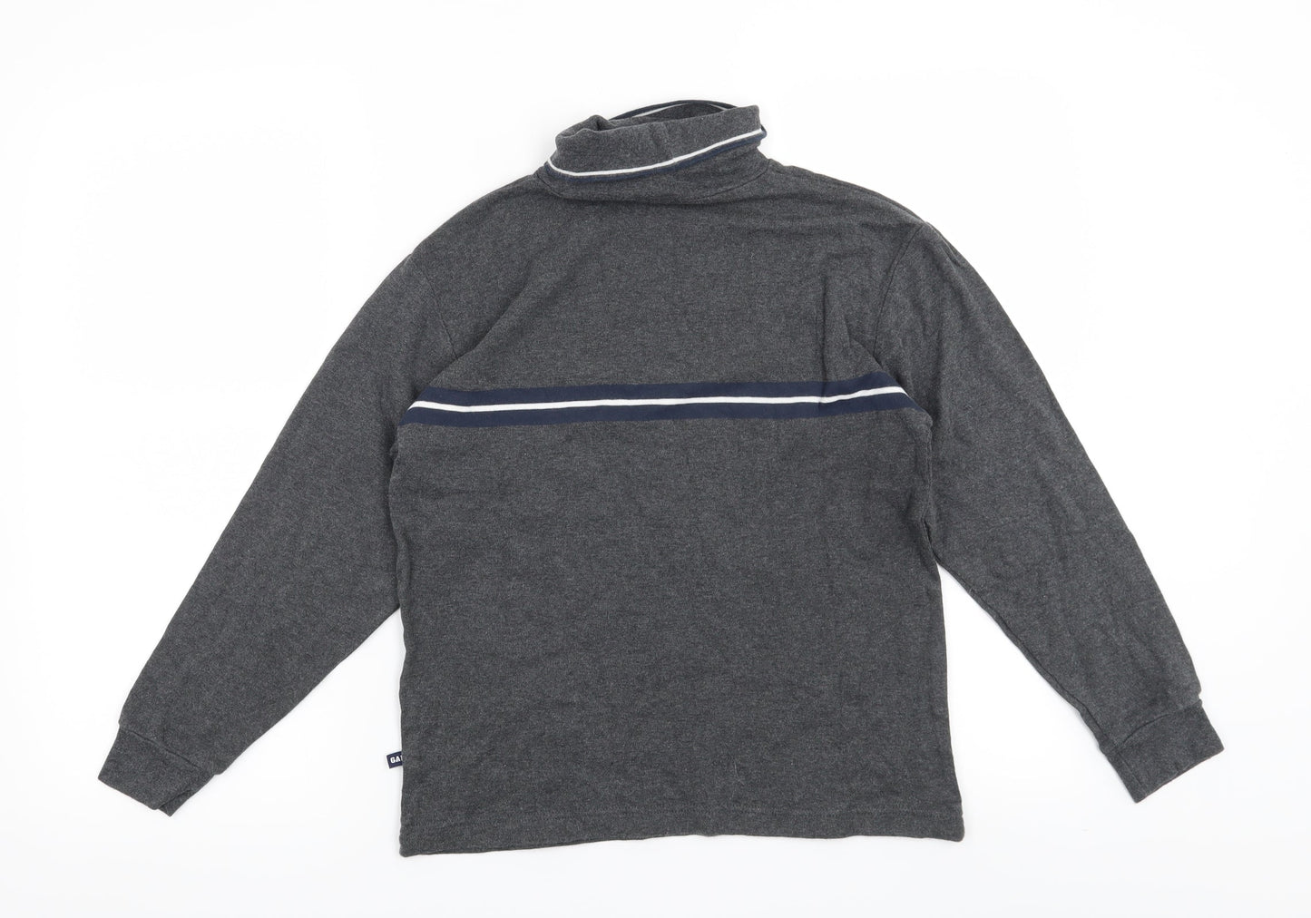 Gap Womens Grey Striped  Pullover Sweatshirt Size L