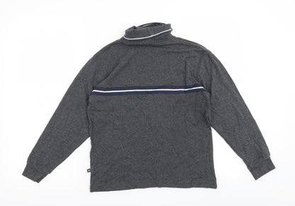 Gap Womens Grey Striped  Pullover Sweatshirt Size L