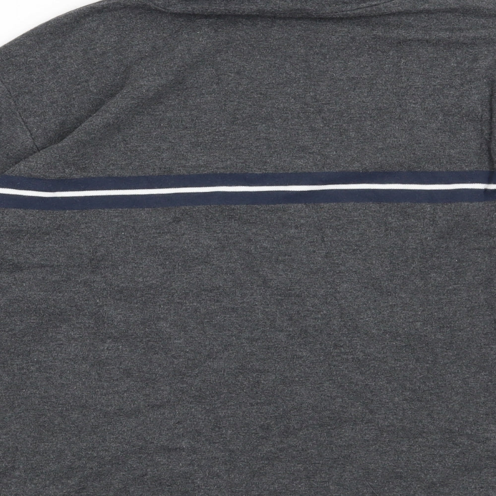 Gap Womens Grey Striped  Pullover Sweatshirt Size L