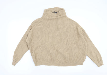Dorothy Perkins Womens Beige   Pullover Jumper Size 12