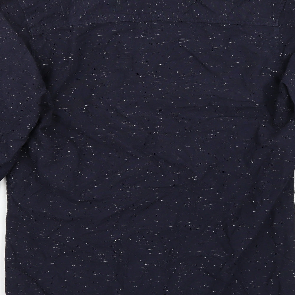 Mens UK Size S H&M Blue  Button-Up Long Sleeve Casual Shirt