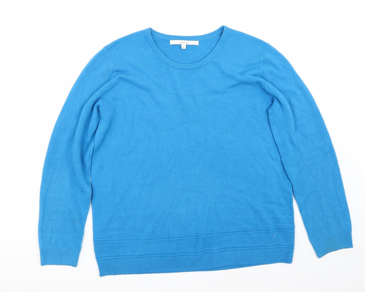 Vida Vi Womens Blue   Pullover Jumper Size XL
