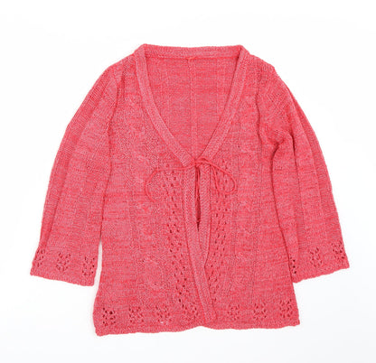 Evie Womens Red   Cardigan Jumper Size 14