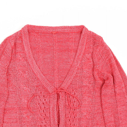 Evie Womens Red   Cardigan Jumper Size 14