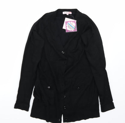 Michele Hope Womens Black   Cardigan Jumper Size 12
