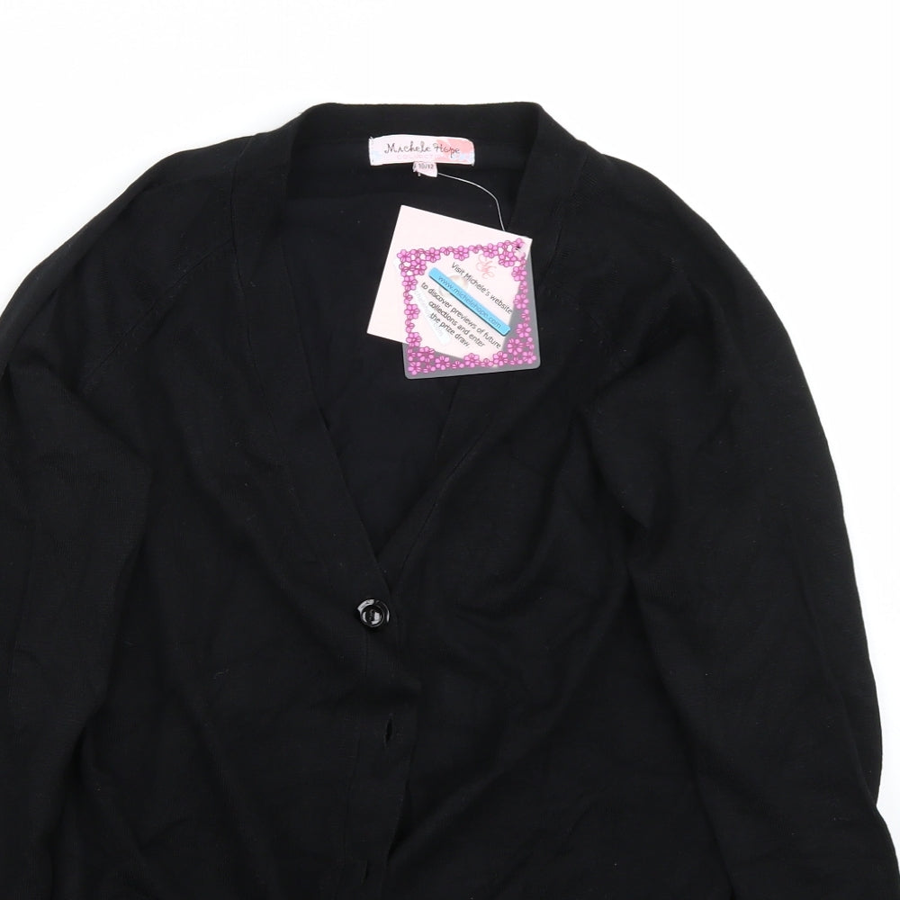 Michele Hope Womens Black   Cardigan Jumper Size 12